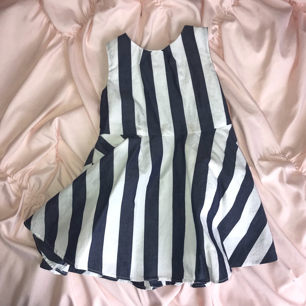 Tommy Hilfiger 18M White and Blue Stripe Dress